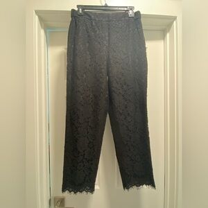 J crew vintage lace cropped pants